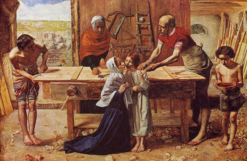 Christus im Hause seiner Eltern, Sir John Everett Millais